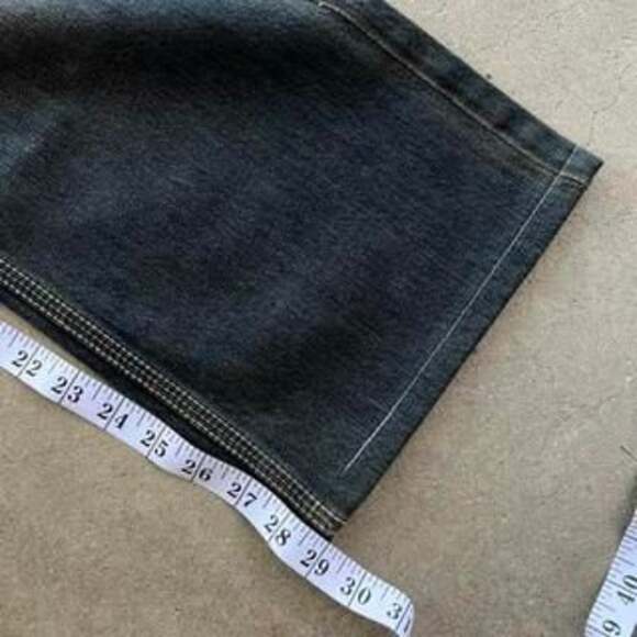 Archaic Denim Y2K Grunge Jeans 34x29 Distressed Studded Accent Pockets - Picture 6 of 6